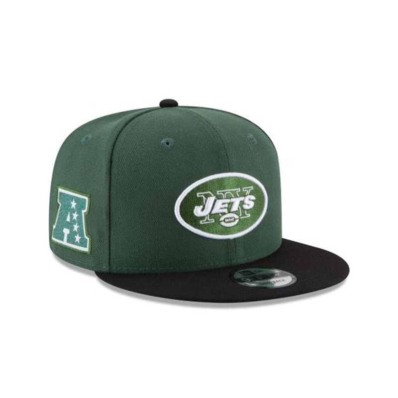 NFL New York Jets Team Patcher 9Fifty Snapback (OPN4910) - Green New Era Caps